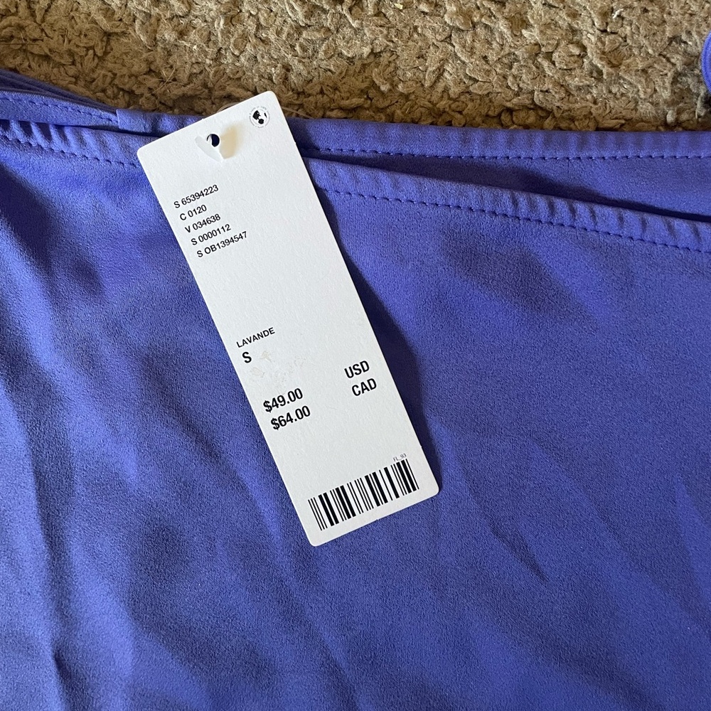 Urban Outfitters blue / purple mini skirt size small with lace on bottom NWT - Picture 6 of 13